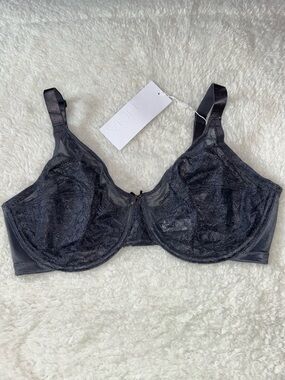 HSIA Enchanted Unlined Lace Underwire Bra 36DD NWT